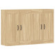 Armoires murales 2 pcs chêne sonoma bois d'ingénierie 