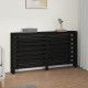Cache-radiateur 153x19x84 cm bois massif de pin – Couleur au choix Noir