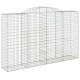 Panier de gabions arqué 300x50x180/200 cm fer galvanisé 