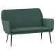 Banc 108x79x79 cm velours - Couleur au choix Vert-foncé