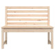 Banc de jardin de patio d'extérieur terrasse 109 x 48 x 91,5 cm bois massif de pin - Couleur au choix Naturel