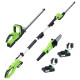 Set outils électriques jardin sans fil 3pcs chargeurs/batteries 