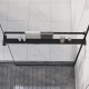 Étagère de douche de paroi de douche à l'italienne - Couleur et longueur au choix Noir|80 cm