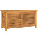 Boîte de rangement jardin et sac 114x50x58 cm bois massif teck 