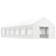 Belvédère avec toit blanc 13,38x4,08x3,22 m polyéthylène 