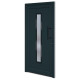 Porte d'entrée anthracite 98x200 cm pvc 