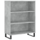 Armoire à étagères gris béton 69,5x32,5x90 cm bois d'ingénierie 