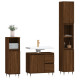Ensemble de meubles de salle de bain 3 pcs bois d'ingénierie - Couleur au choix Marron-chêne
