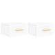 Tables de chevet murales 2 pcs blanc 35x35x20 cm 