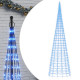 Arbre de Noël lumineux sur mât de drapeau 3000 LED - Couleur d'éclairage et hauteur au choix 