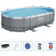 Ensemble de piscine power steel ovale 488x305x107 cm 