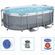 Piscine hors sol power steel ovale 305x200x84 cm 