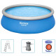 Ensemble de piscine gonflable ronde fast set 457x122 cm 