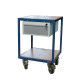 Servante atelier 2 plateaux bois 600 x 600 mm 400 kg - 880010598 