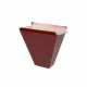 Naissance tronconique de gouttière aluminium dév.300 coloris au choix Rouge-Bordeaux
