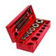 Filière manuelle têtes interchangeables 1/2" à 2" en coffret 