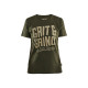 T-shirt en coton GRIT AND GRIND Femme 94091042 - Couleur et taille au choix Vert Automne