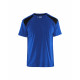 T-shirt bicolore - 33791042 Bleu-Roi-Noir