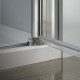 Cabine de douche accès angle en verre anticalcaire - Dimensions au choix 
