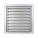 Grille murale à encastrer RENSON F1 anodisé argent moustiquaire inox - 500 x 500 mm - 41155 