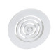 Grille d'aération ronde Ø35 mm sans moustiquaire NICOLL pour menuiserie - Blanc - B33 
