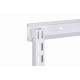 Rail crémaillère double blanc neige BOURG MERMIER - lg 122 cm - P-RCS122B 