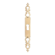 Entrée DUBOIS - 140 mm - laiton patiné - 247434 
