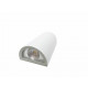 Applique murale led b19 10w ip44 blanc - couleur eclairage au choix 