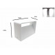 Applique murale led b46 5w ip44 blanc - couleur eclairage au choix 