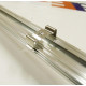 Profilé aluminium 1m couvercle transparent 