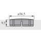 Cache HETTICH pour charnières Intermat - Ø 35 mm - Brun - 25205 