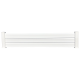 Clôture pvc persienne 3 lames en kit dimensions l.2100 mm (poteaux compris) x h.440 mm couleurs blanc 