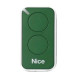 Emetteur de télécommande vert NICE 2 canaux pour portail et porte de garage - INTI2G 