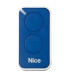 Emetteur de télécommande bleu NICE 2 canaux pour portail et porte de garage - INTI2B 