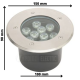 Lot de 5 spots led encastrables étanches 9w 900lm 4000k ip67 