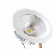 Downlight spot led cob rond 40w ø230mm - couleur eclairage au choix 