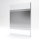 Paroi de douche à l’italienne FREEDOM 2 MIROIR 140 - 140x200cm verre transparent 8mm Aurlane - FAC247 