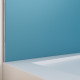 Panneau mural de douche bleu en aluminium - 120 x 210 cm - wall'it bleu 120 