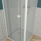 Porte de douche pivotante - whity 70 Aurlane - FAC605 