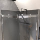 Porte de douche carree - rolling chromed square 90x90 Aurlane - FAC617 