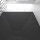 Receveur à poser en matériaux composite SMC – Finition ardoise noire – 90x120cm – ROCK 2 BLACK 90 Aurlane - FAC699 