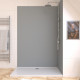 Panneau mural de douche silver en aluminium - 120 x 210 cm - wall'it silver 120 Aurlane - FAC707 