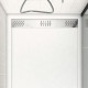 Receveur linéaire en acrylique blanc - 140x80x5cm - grille chromée - Aurlane - FAC724 