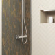 Panneau mural pour salle de bains - finition pierre naturel venus - 90x210 cm - stone'it Aurlane - FAC801 