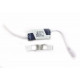 Downlight dalle led extra plate ronde blanc 12w - couleur eclairage au choix 