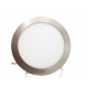 Downlight dalle led extra plate ronde alu 12w - couleur eclairage : blanc neutre 4000k - 5500k 