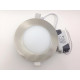 Downlight dalle led extra plate ronde alu 6w - couleur eclairage : blanc froid 6000k - 8000k 