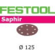 Abrasifs stf festool - d125/8 - grain 36 - sa - 25 pièces - 493125 
