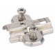 Plaque de montage acier T 9000 oblong H9VE HETTICH - 79374 