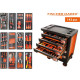 Servante d'atelier 6 tiroirs équipée 143 outils dans 12 modules, fidex-810473 